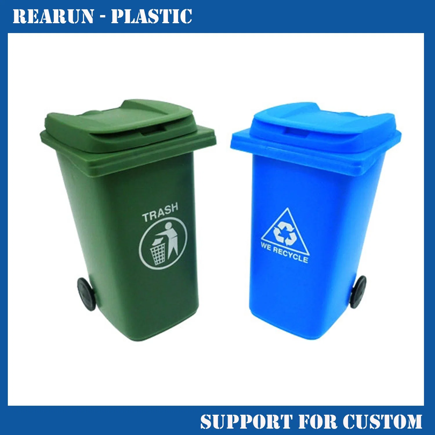 240L Plastic Rubbish Container Recycle Wheelie Bin Dust Bin for Public