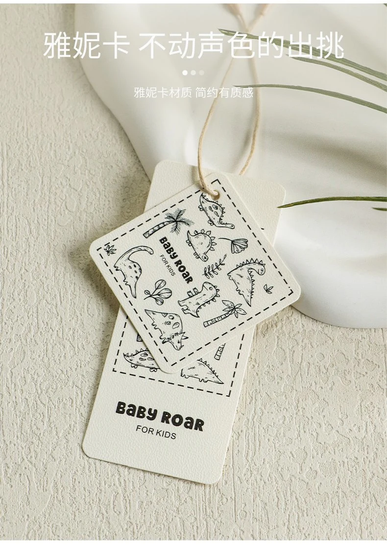 Recycled Garment Swing Price Custom Logo Clothing Wholesale/Supplier Hang Tag Hanging Tags Label for Clothes Shirt Dress