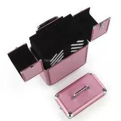 Hot Sale Abroad Aluminum Display Rack Box Large Capacity Travel Cosmetic Box