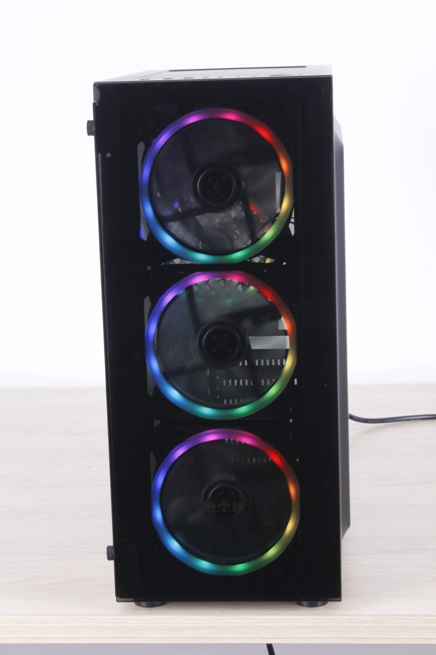 Office Tower PC Case Hot-Selling ATX Gaming Case with RGB Fans