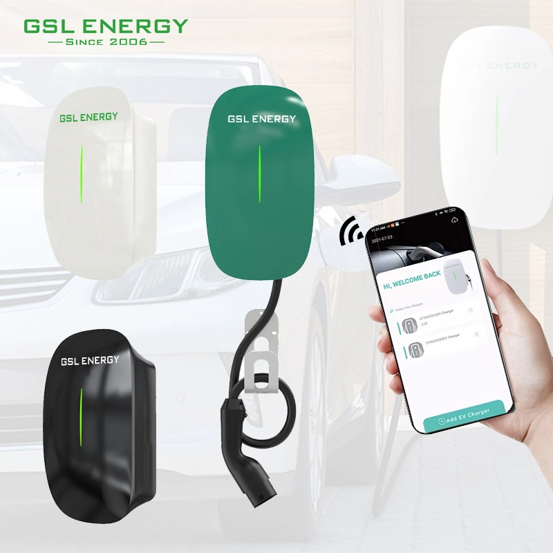 Gsl Energy Mode 3 7.4kw 22kw Electric Charger Car Station EV Charge 3 Phase EV Charger 32A with Smart APP WiFi