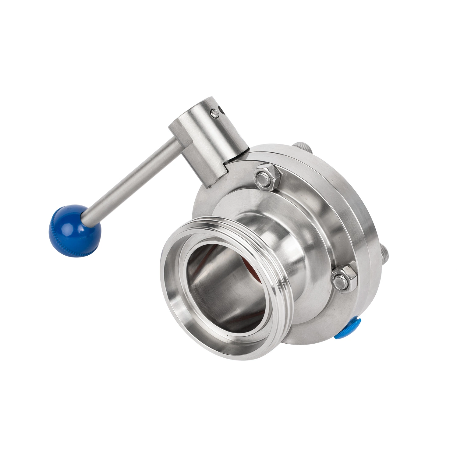 Stainless Steel Thread Welded Manual Sanitary Butterfly Valve