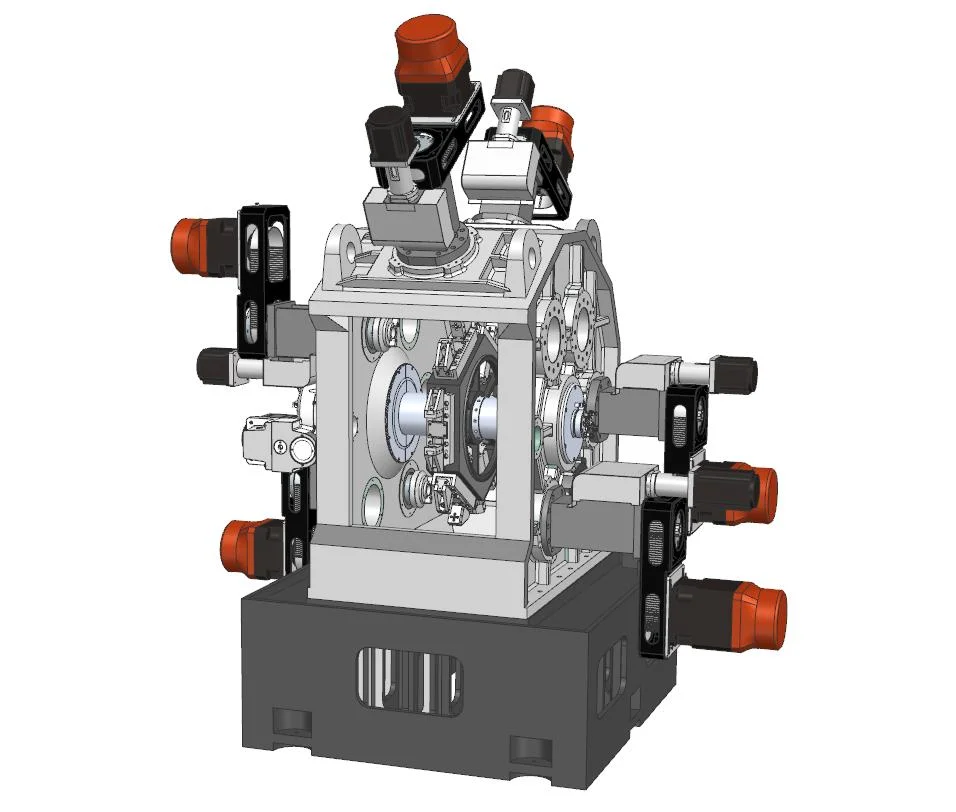 Máquina de transferencia rotativa vertical para la industria de válvulas