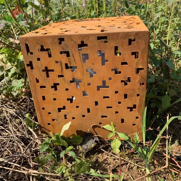 Landscape-Inspired Corten Lightbox for Municipal Projects