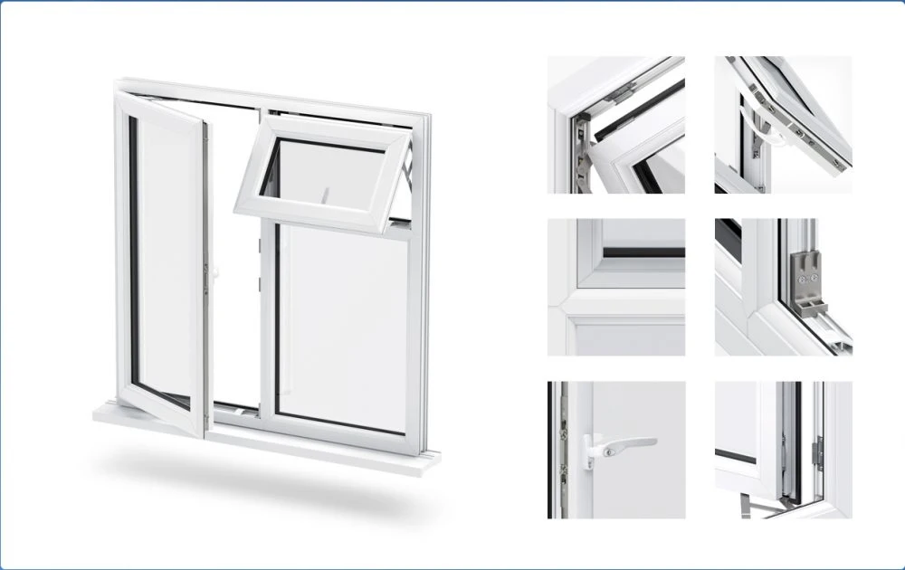 China fábrica de Casement Windows Frame de perfiles de aluminio de extrusión de aluminio Asia grupo