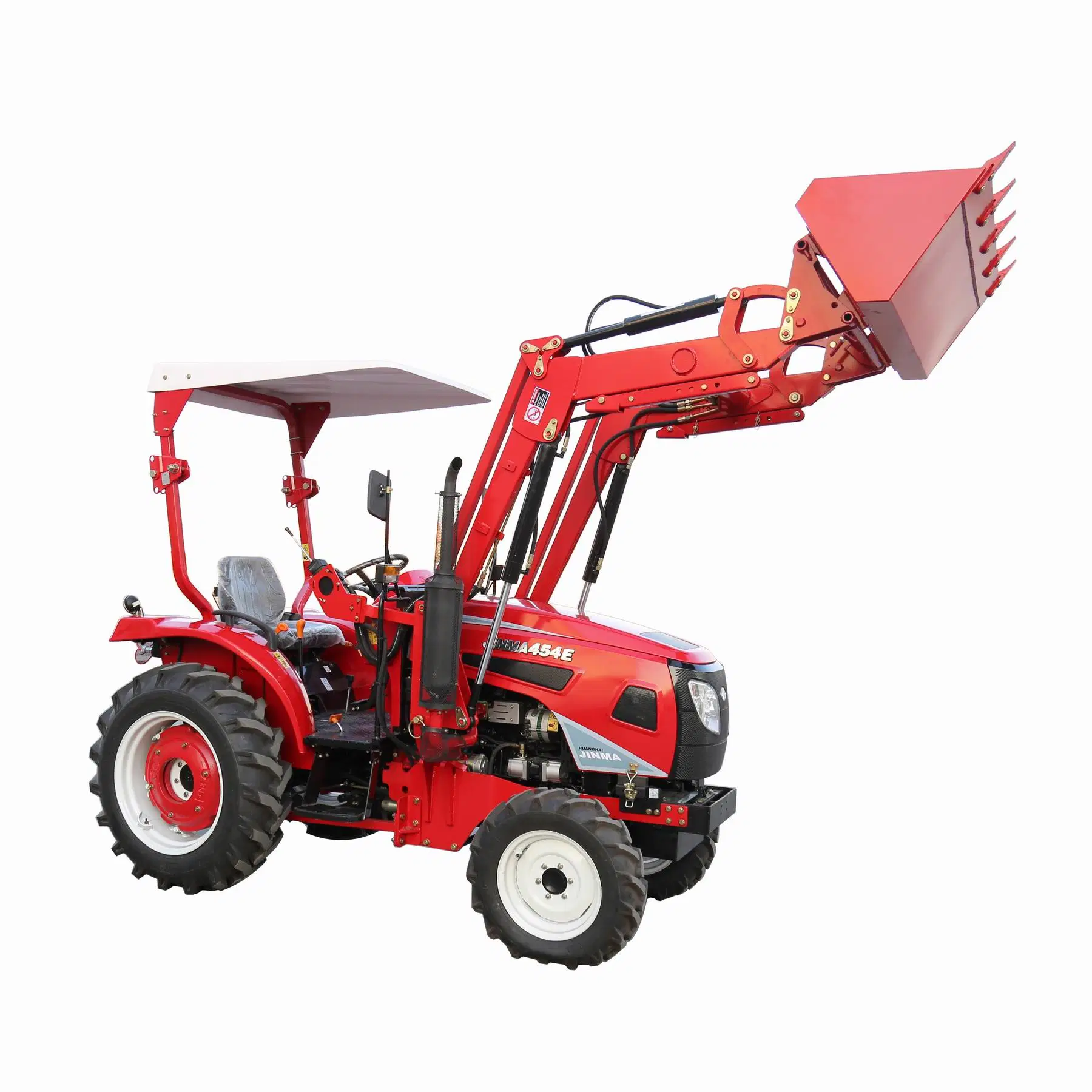 Jinma 164y 204y 254e 25HP 454 45HP 4WD New Micro Farm Agricultural Diesel Tractor with Front End Loader and Backhoe Loader Prices with EEC for Sale