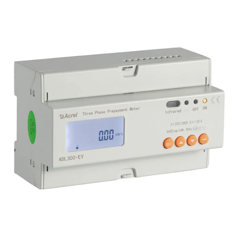 Three Phase DIN Rail Modbus Smart Remote Control Energy Meter