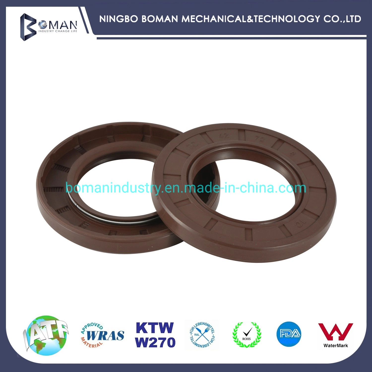 NBR Tc Double Lip Oil Seal in Custom Size