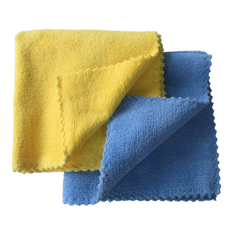 350GSM 40*40cm 80%Polyester 20% Polyamide Microfiber Car Wash Towel Household Cleaning Cloth Home Kitchen Dish Ultrasonic Edge Cutting