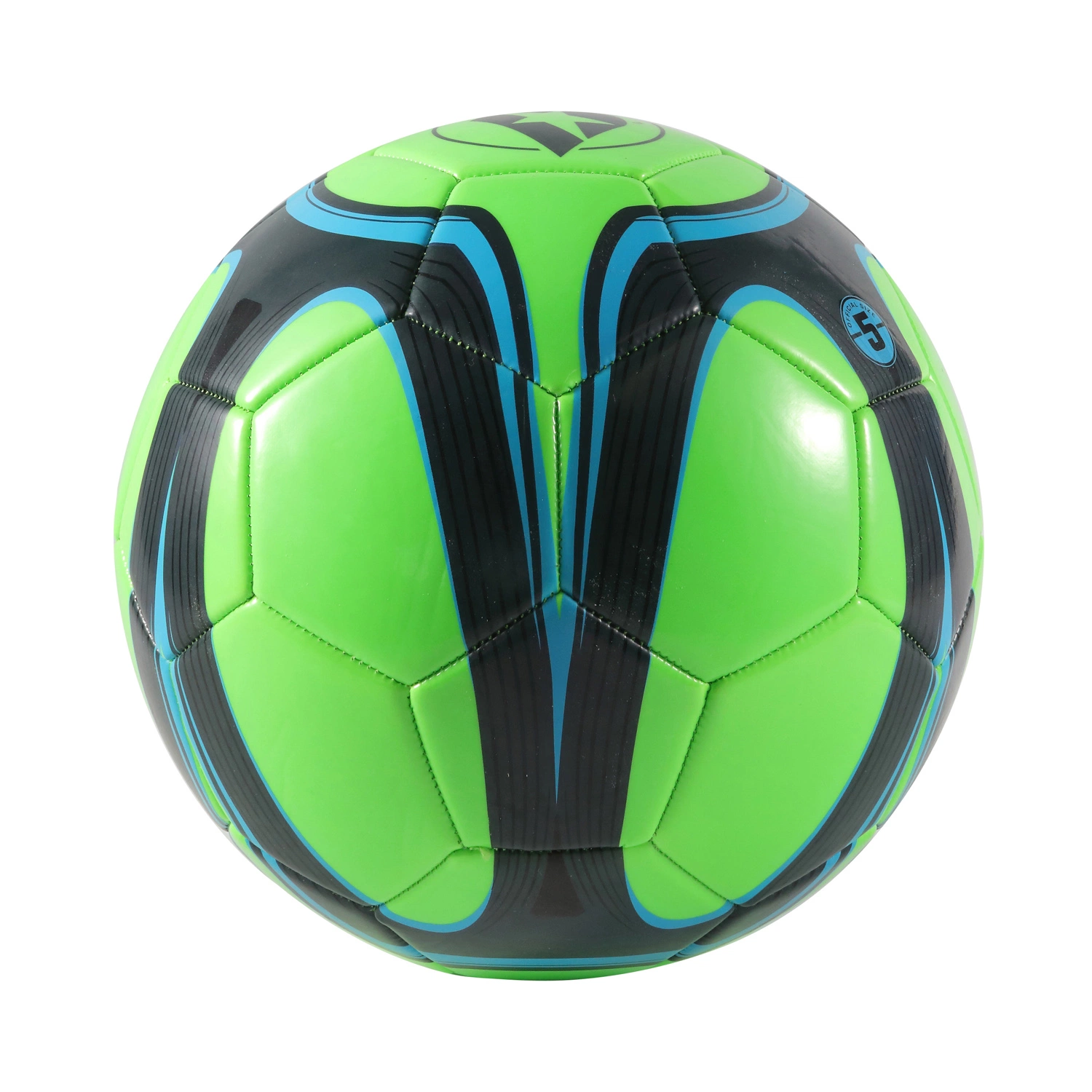 Resistente al agua personalizada balón de fútbol con cubierta de PVC Machine-Stitched