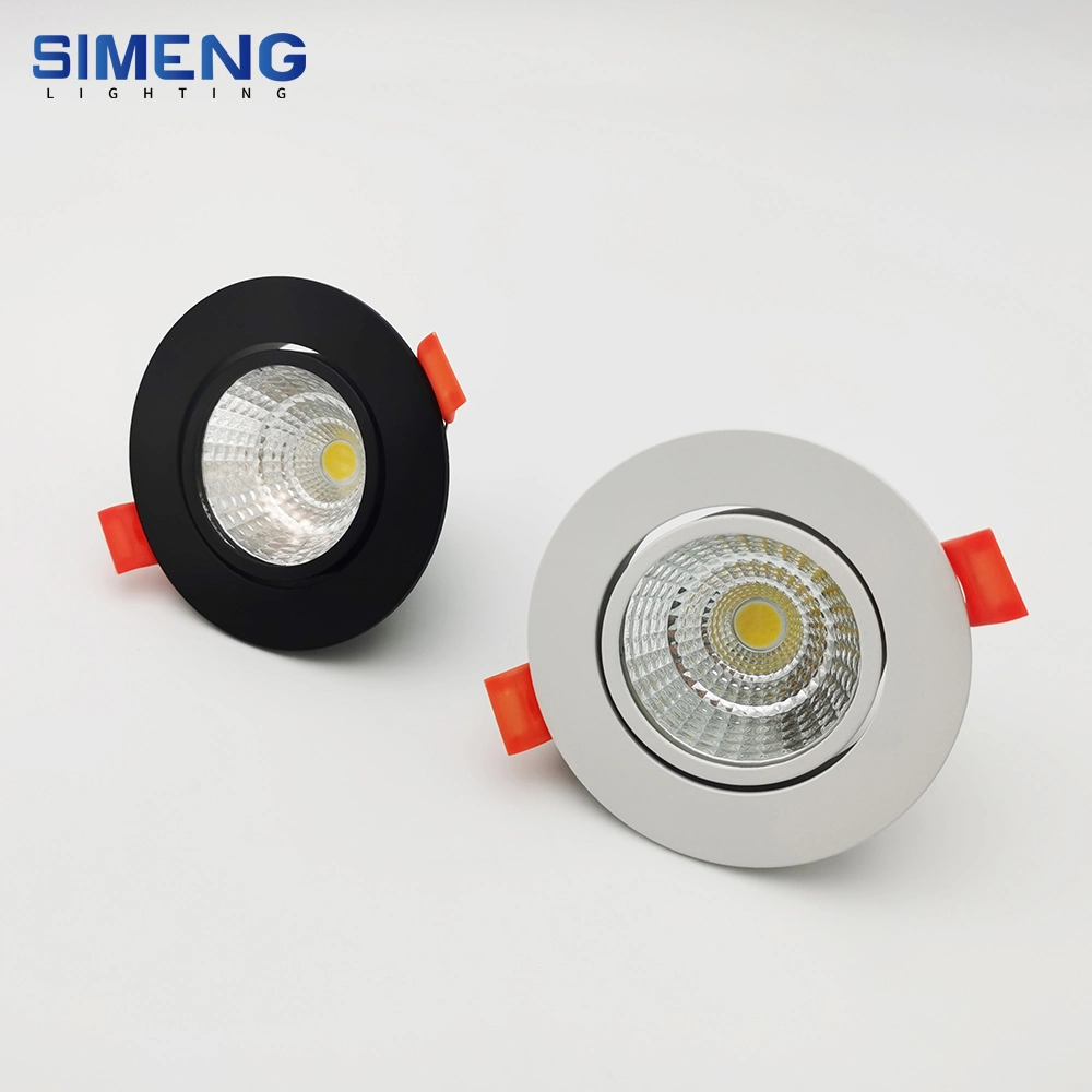 Lampe encastrée ronde moderne en aluminium avec LED intérieure GU10 MR16 E27 Downlight.