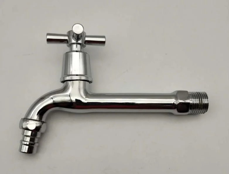 Chromed Long Body Washing Machine Water Faucet, Long Wash Machine Bibcock