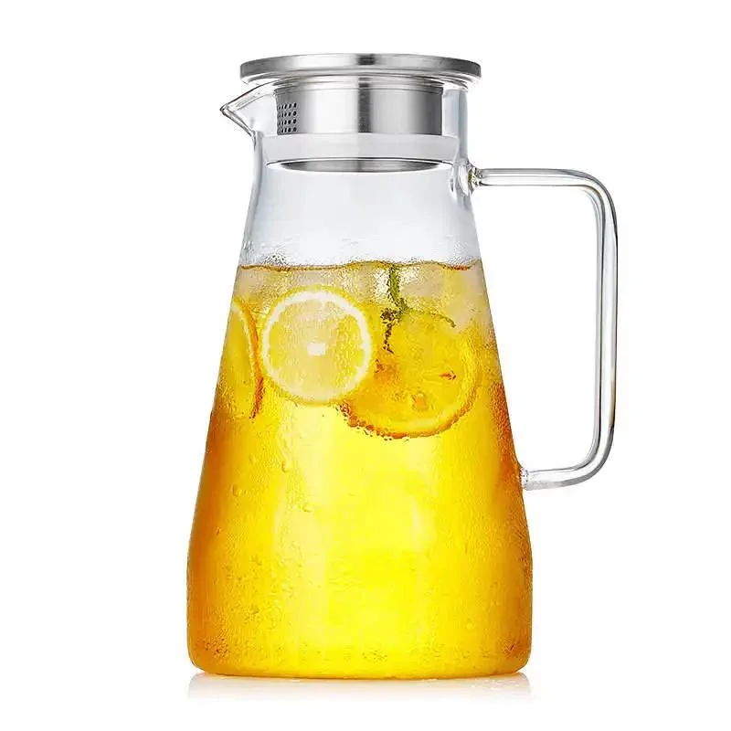 Wholesale High Quality Thickened Borosilicate Glass Transparent Glass Water Jug