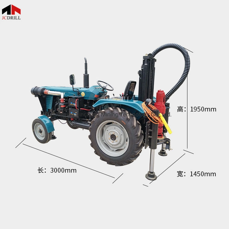 200m Tractor Boring Machine Well Drilling Rig with Drilling Tools