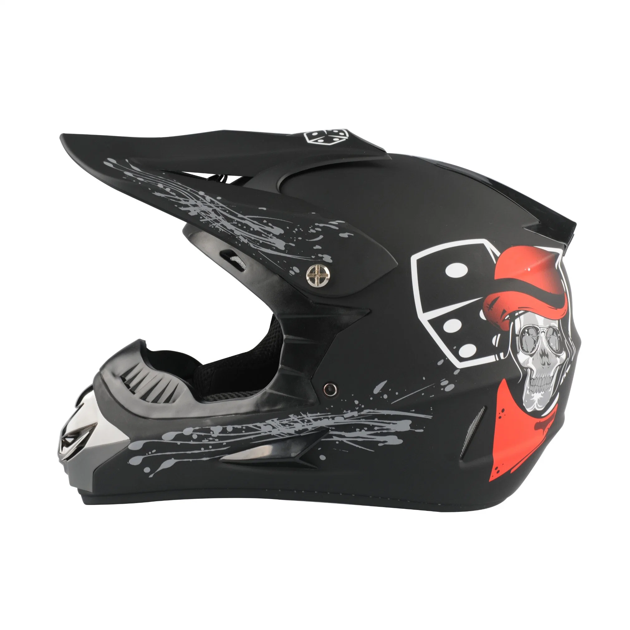 Moto Full face Motocross Casco de tierra Deporte de bicicleta fuera de carretera Casco de motocicleta