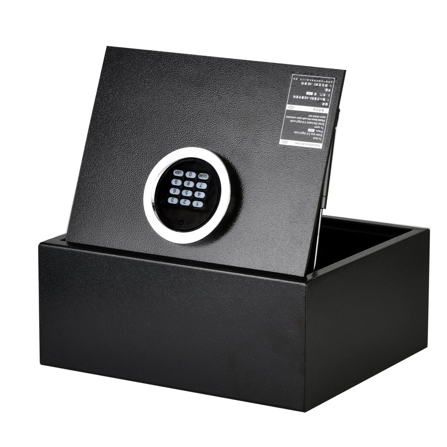 Portable Top Opening Laptop Size Hotel Safe Box with Backlight