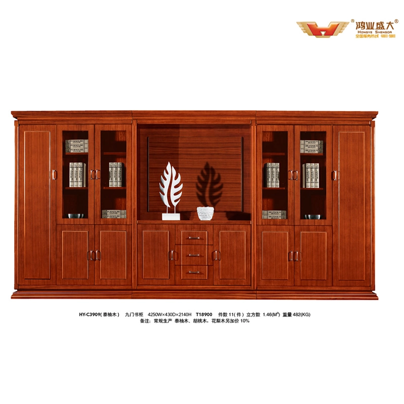 Popular Office Furniture Wood Display Office File Book Shelf (HY-C1007)