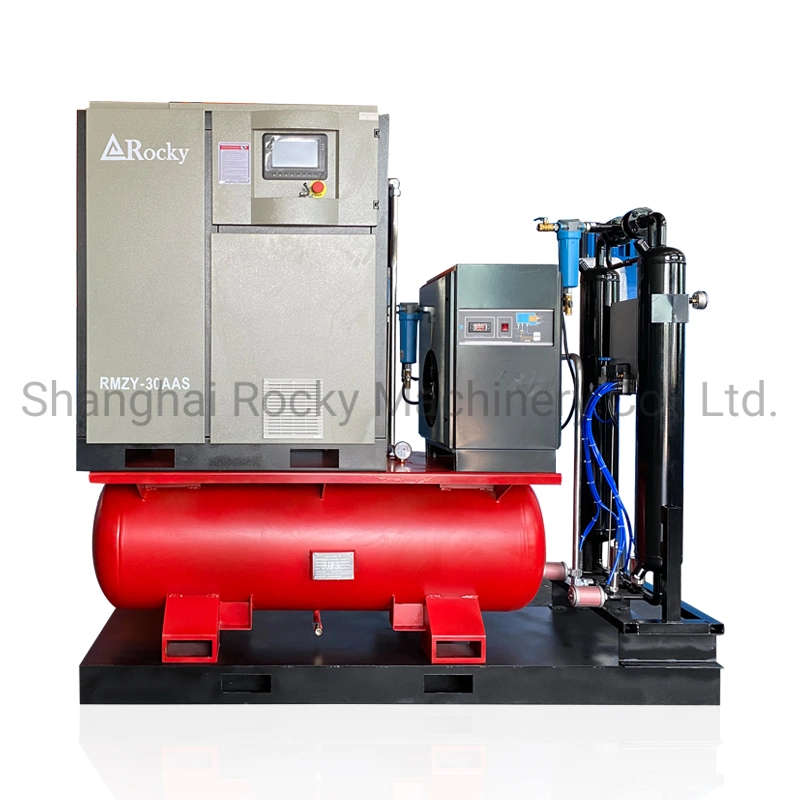 Portable CE Approved Four-in-One 20 Bar High Pressure Screw Air Compressor with Air Tank