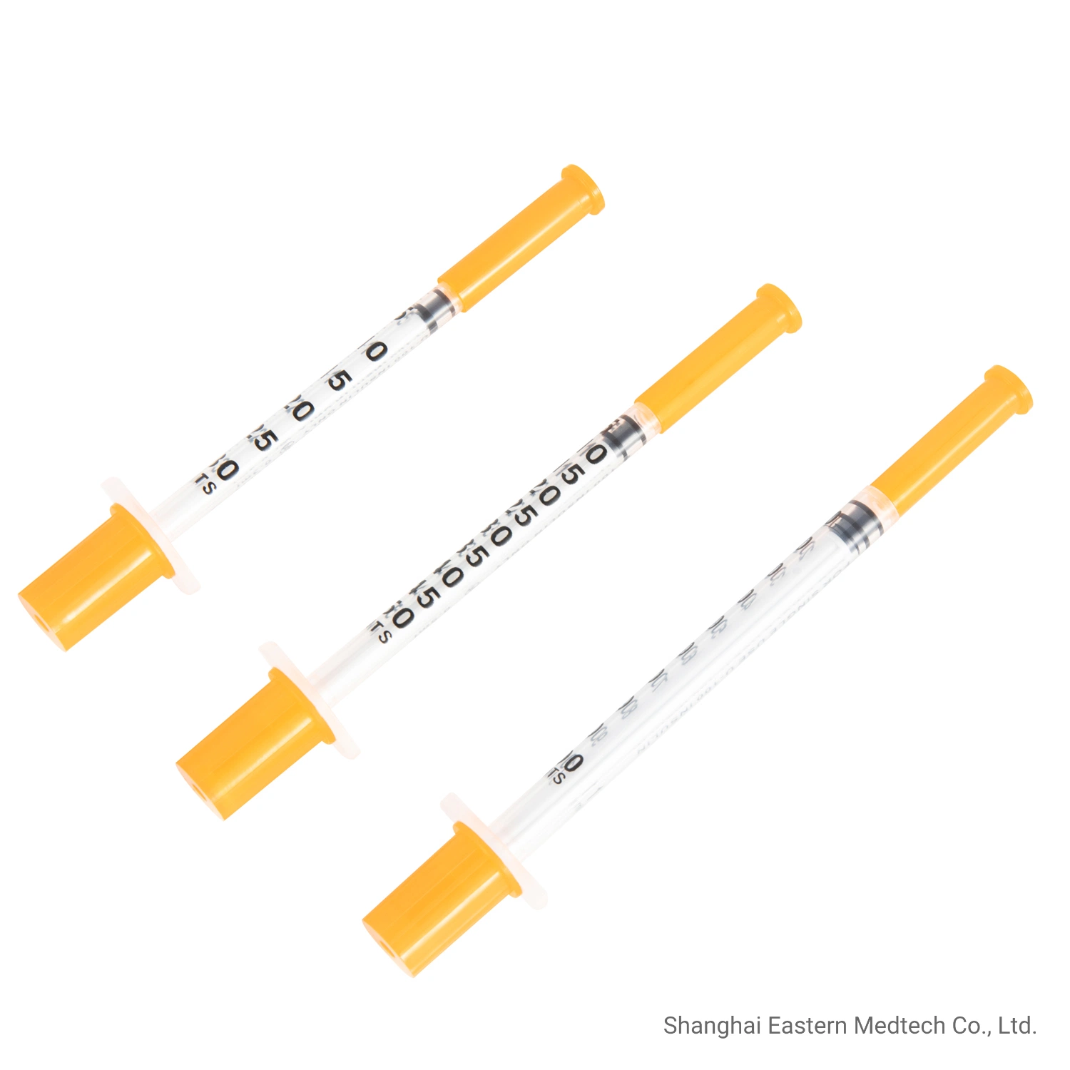 Instrumento médico desechable Cuidados diabéticos de alta calidad U-100 1ml 31g Con jeringa fija de insulina de aguja