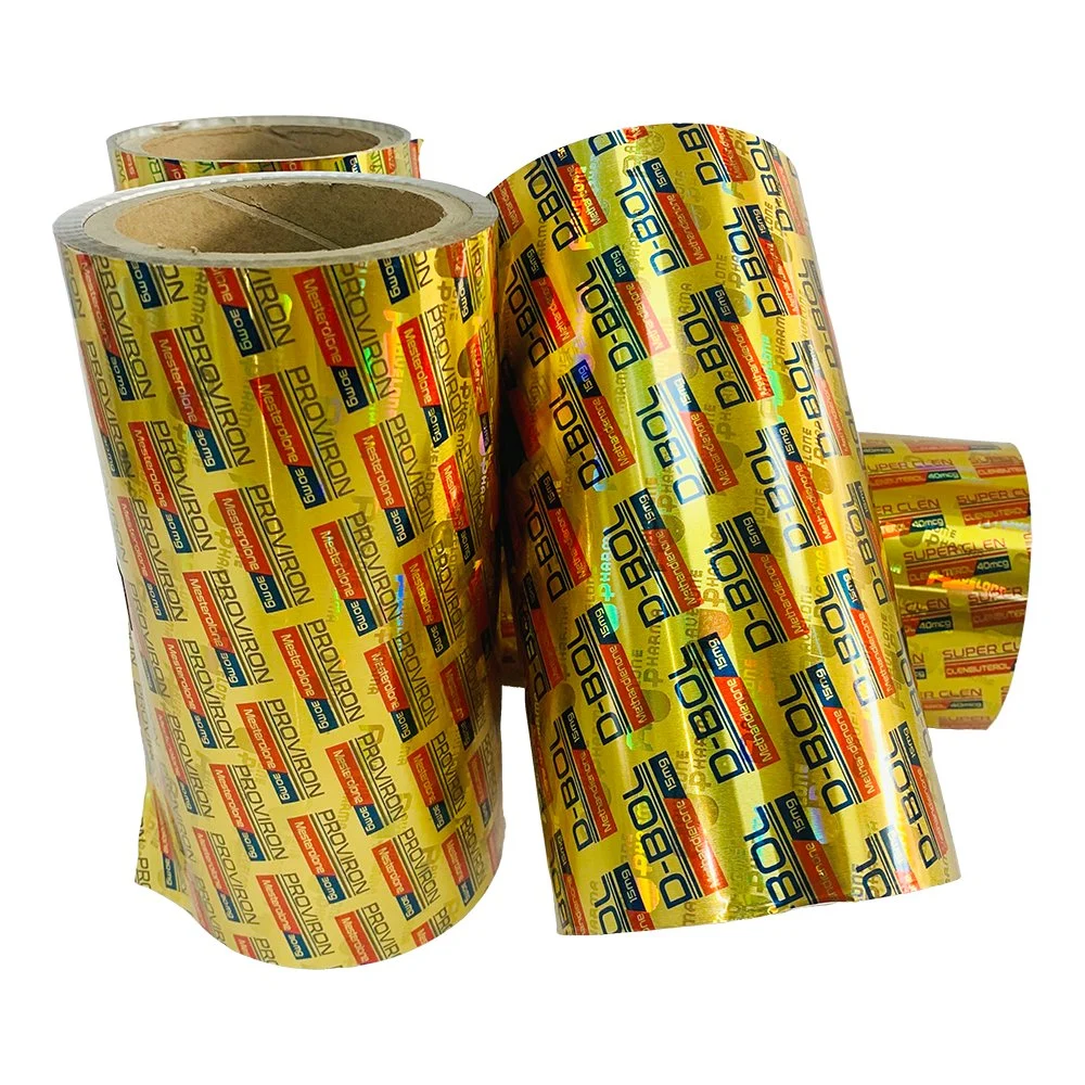 Printed Blister Lidding Foil Rolls Medical Packing Ptp Aluminium Foil for Pharmaceutical