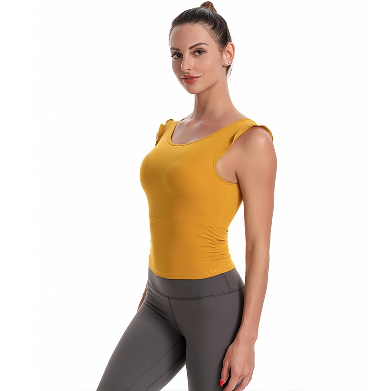 La parte superior de Yoga Fitness mujer venta de ropa deportiva considerable desgaste Camiseta Tank Top