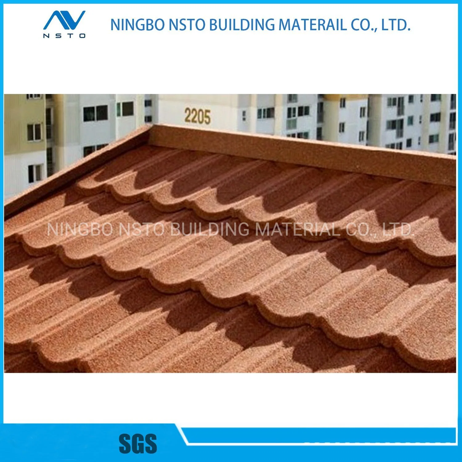 Roman Roofing Tile Stone Coated Aluminium Metal Roof Tile