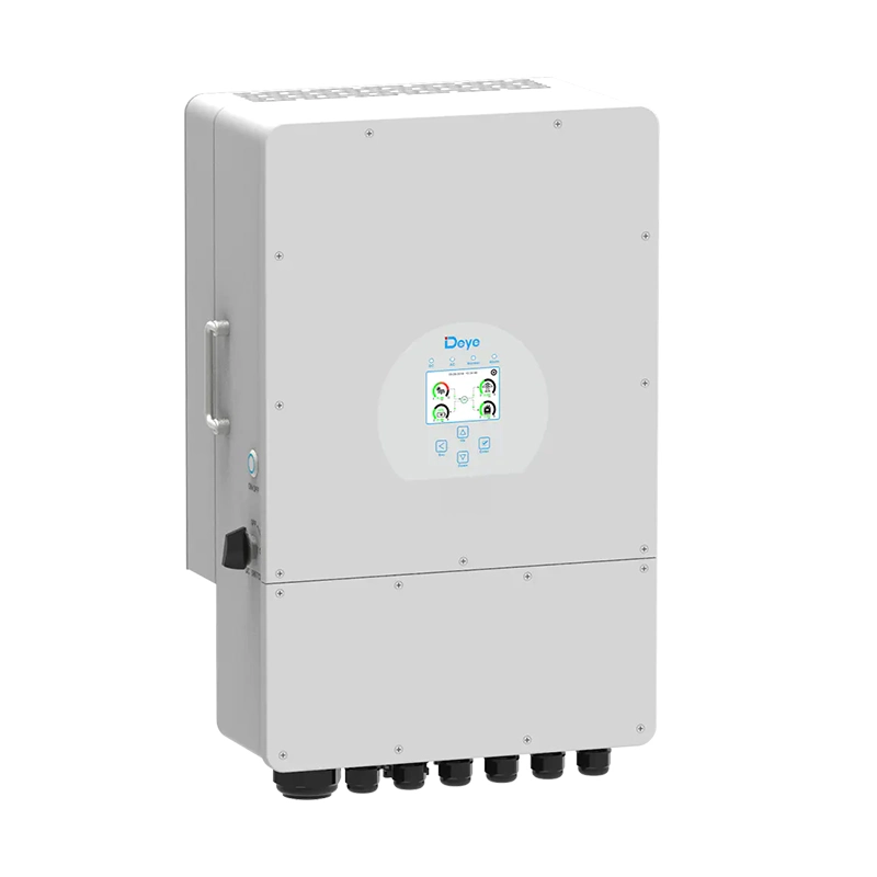 Deye Onduleur Solaire Système 8kw 10kw 12kw 48V 3 Phase 380V 400V AC Maison Stockage Onduleur Hybride