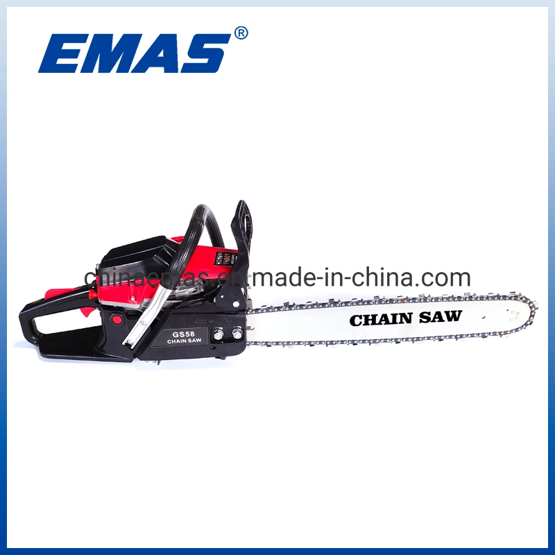 Emas 58cc Gasoline Garden Tools Chainsaw Economical Type