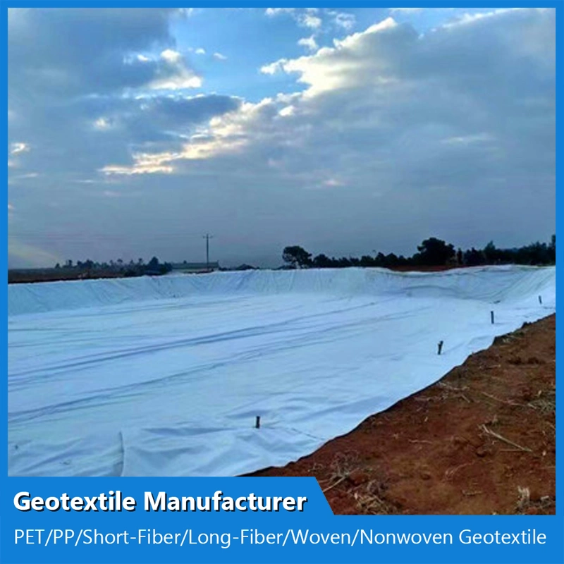 100g-800G/M2 Short Fiber PP Polypropylene Non Woven Geotextile Manufacturer