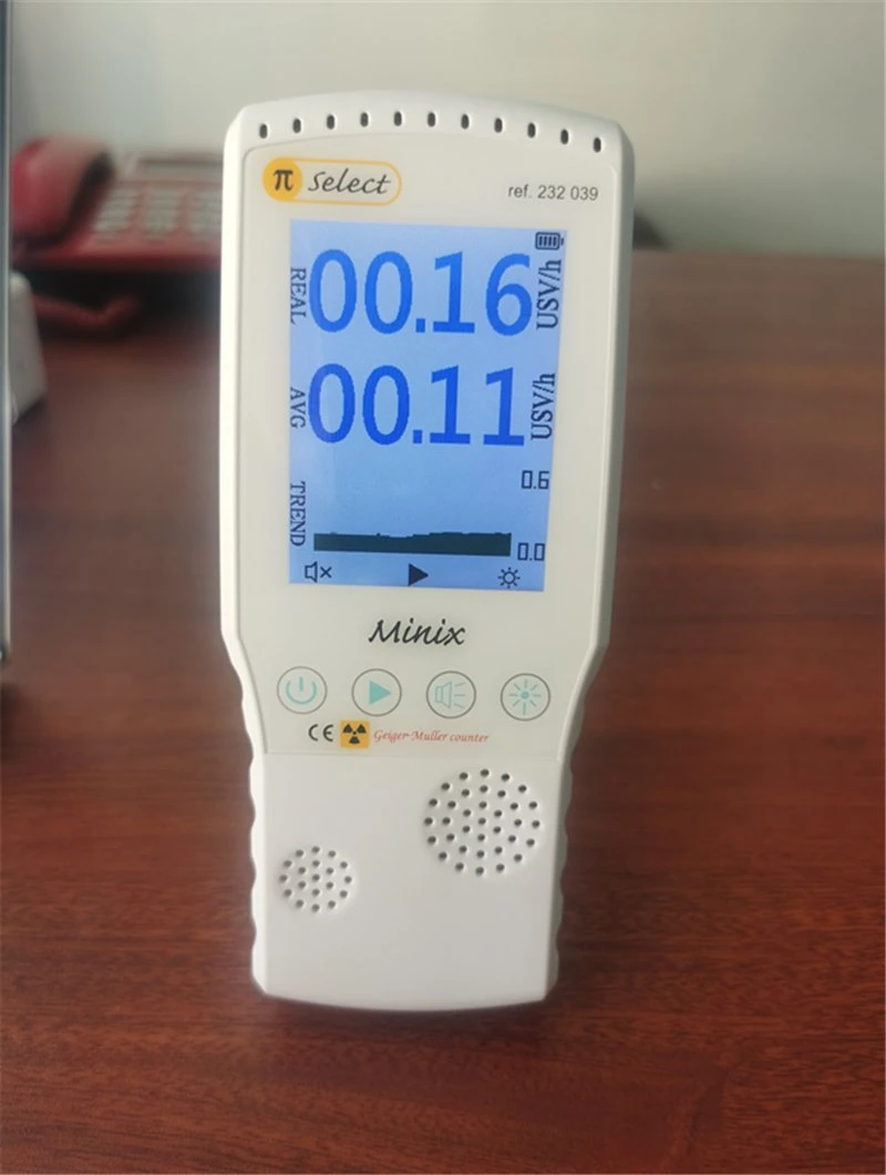 2023 Geiger Counter Alarm Display Nuclear Food Radiation Meter Dosimeter Beta Gamma X-ray Tester Radioactive Detector Radiometer for Radiation Measurement