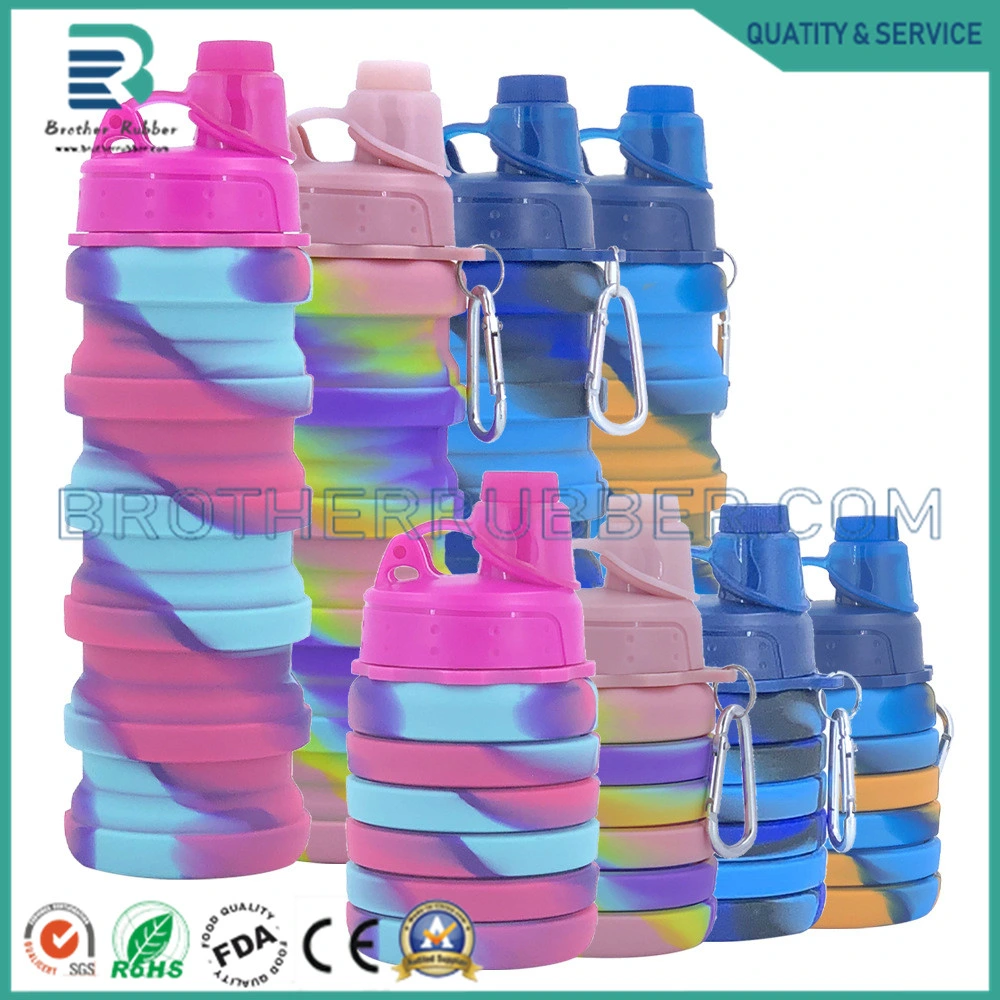 Wholesale Outdoor Sports Kettle Collapsible Silicone Sport Water Bottle