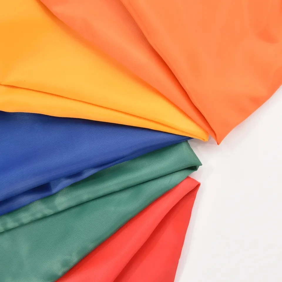 Polyester Handbag Lining Material Taffeta Fabric PA/ PU/ PVC Coating Yarn Dyed Color for Suiting