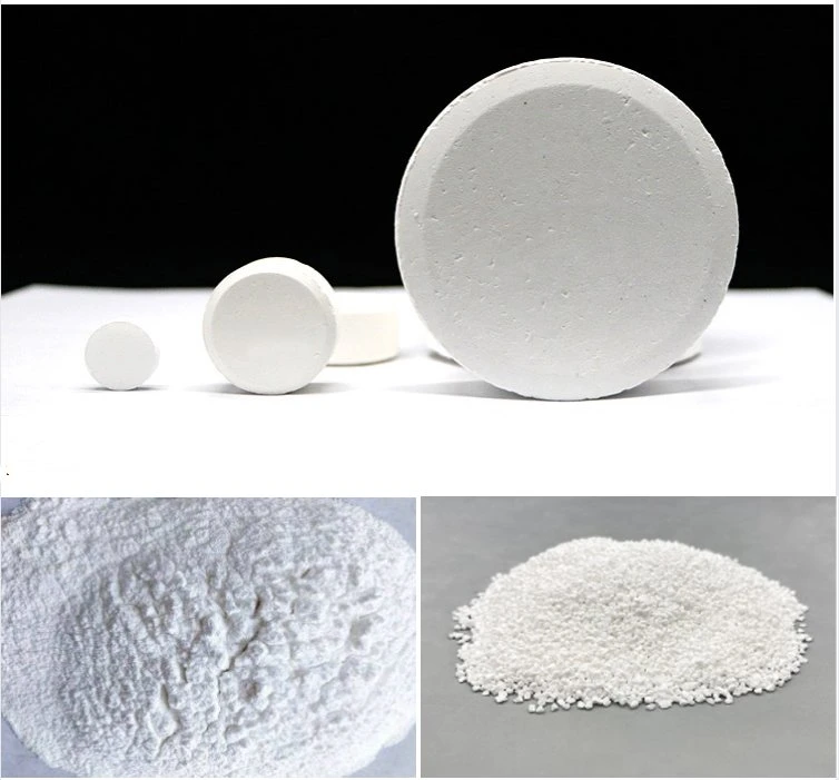 Bulk Pool Pool Reinigungschemikalien Trichlorisocyanur Säure Chlor Tabletten für USA