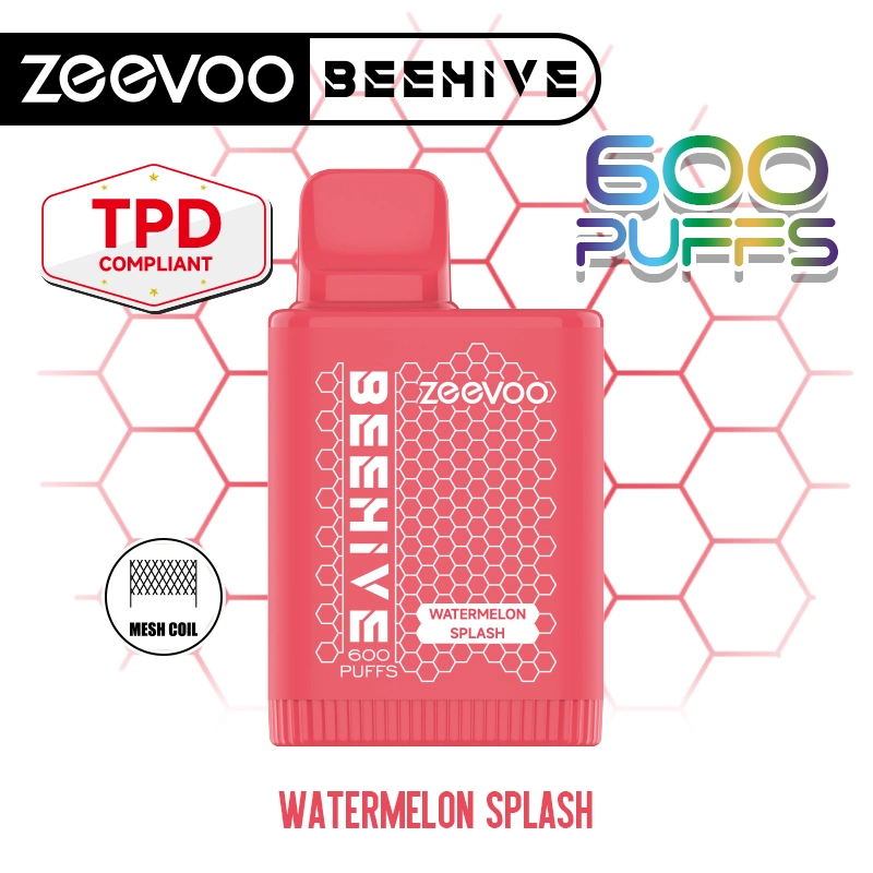 2% nicotine jetable Zeevoo Beehive E-cigarette Shion OEM Pod beaucoup Saveurs Vape