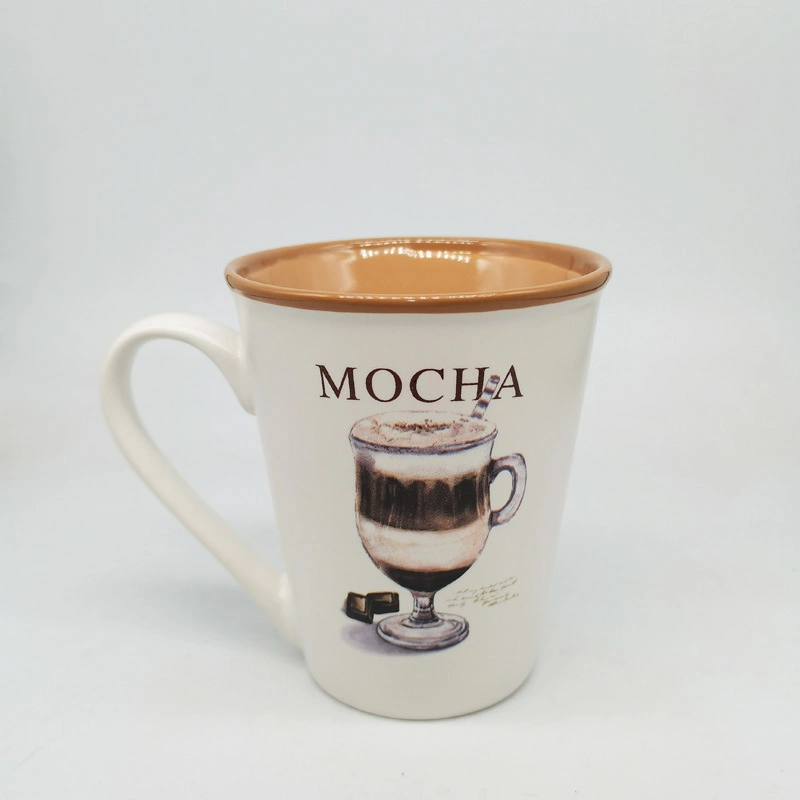 Factory Direct Custom Inside Color Outside White Mug Decal Ceramic Mug Fashion Mug Coffee Mug