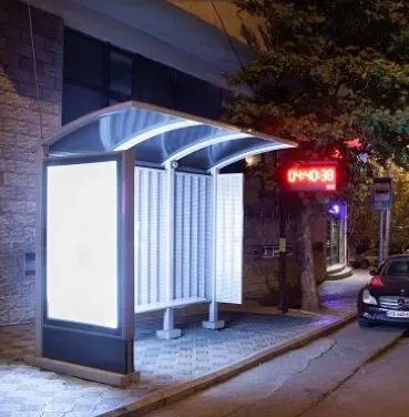 Professional Outdoor Furniture Bus Stop Shelter Design