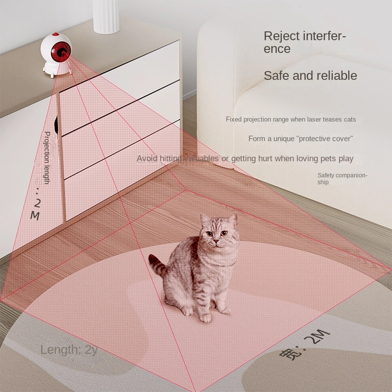 ألعاب ذكية للحيوانات الأليفة: ألعاب Cat مخصصة تعمل بالأشعة تحت الحمراء خفيفة مع مزايا ذكية