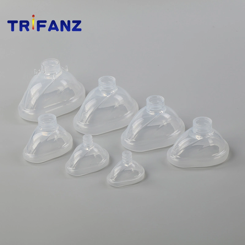 Surgical Medical Grade Silicone Anesthesia Face Mask Standard Connectors with ISO 13485