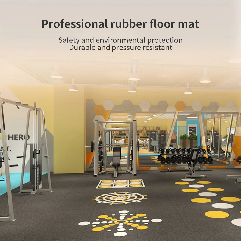 Tapis de sol en caoutchouc pour usage intensif tapis de sol en caoutchouc caoutchouc Salle de gym