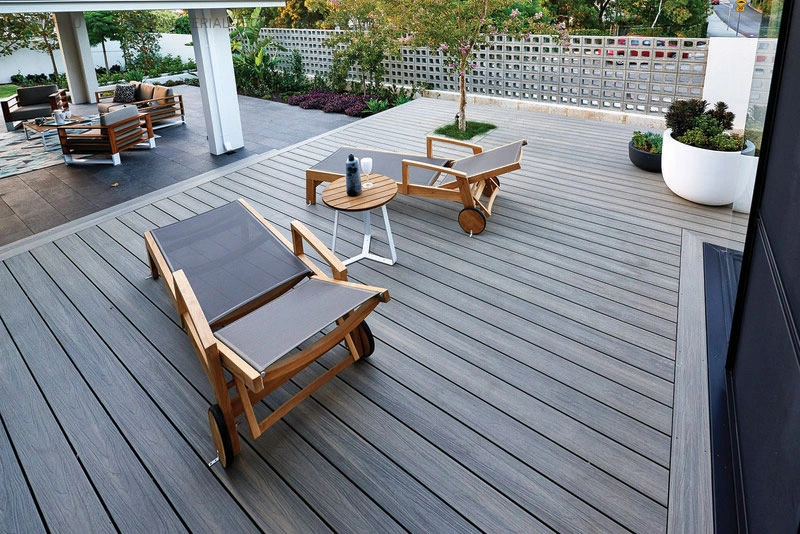 Kelai Outdoor Double-Sided Serrated Flooring Width 140mm WPC Decking