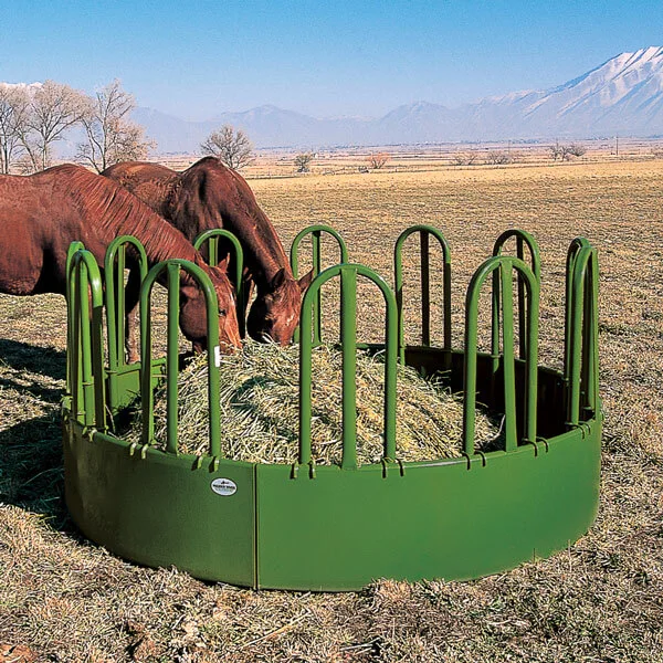 Original Factory Custom Galvanized Cattle Fence Livestock Farm Fence, Horse Sheep Stockyard Corral Panel Yard Gate Cattle Large Square Bale Feeder with Roof