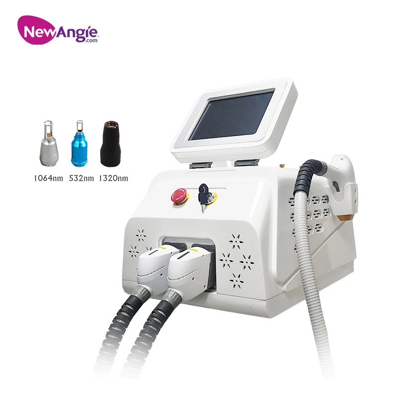 La piel negra 3 ondas IPL Cabello Eliminación permanente del láser Nd YAG Laser IPL profesional para el cuerpo