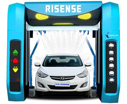 Risense double arm contactless brushless touch free car wash station for sale with air dryer