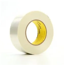 3m 898 Filament-Reinforced Synthetic Rubber Adhesive Tape for Fiberboard, Bundling & Strapping