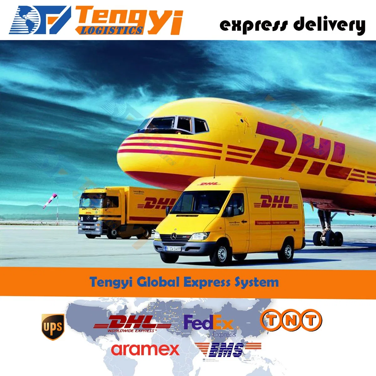 Agente de servicio de transporte de contenedores de transporte de transporte de Air sea Railway Express Courier De China a Nigeria Singapur