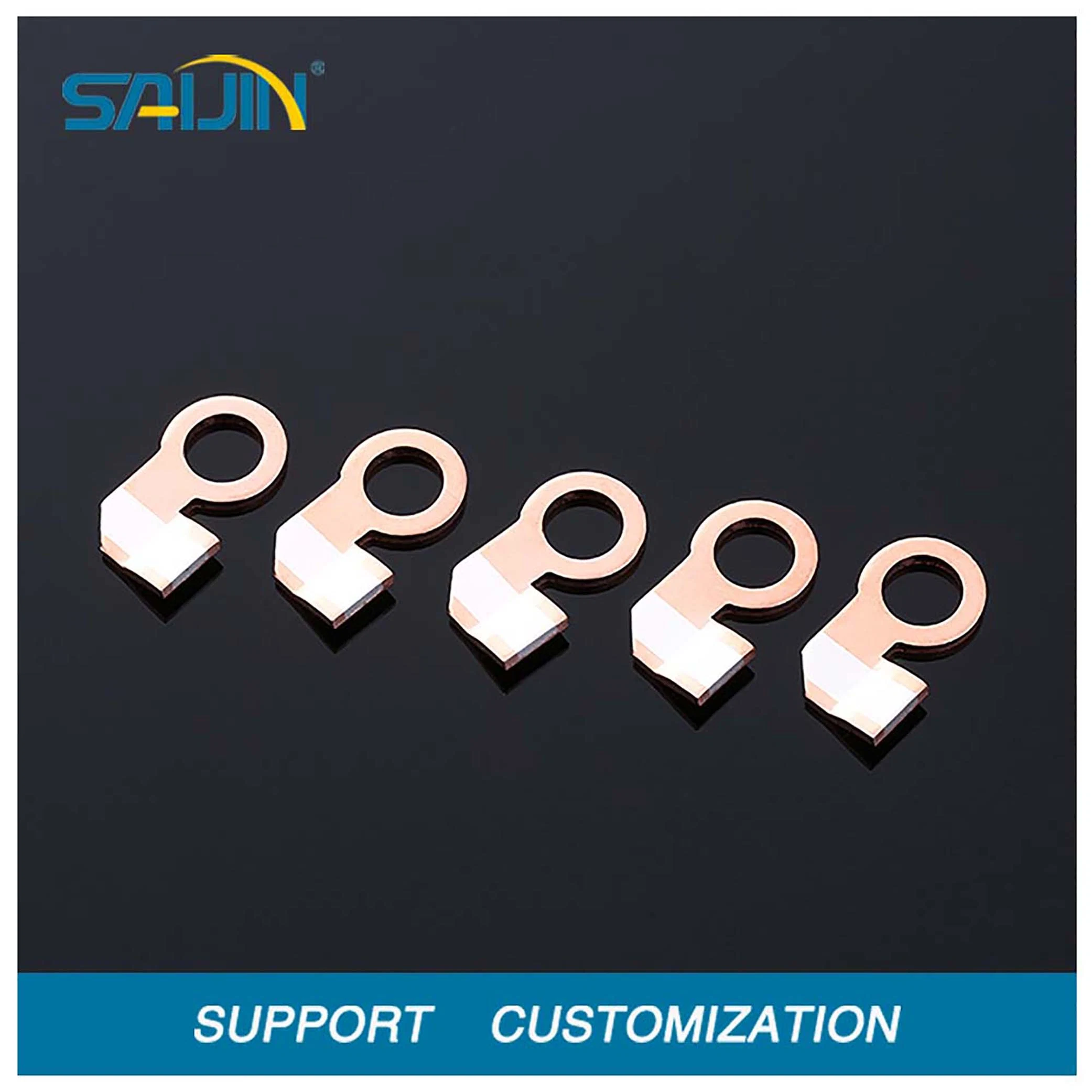 Metal Switch Socket Stamping Parts Electrical Terminal Contact Accessories Power Socket Brass Silver Inlay Parts