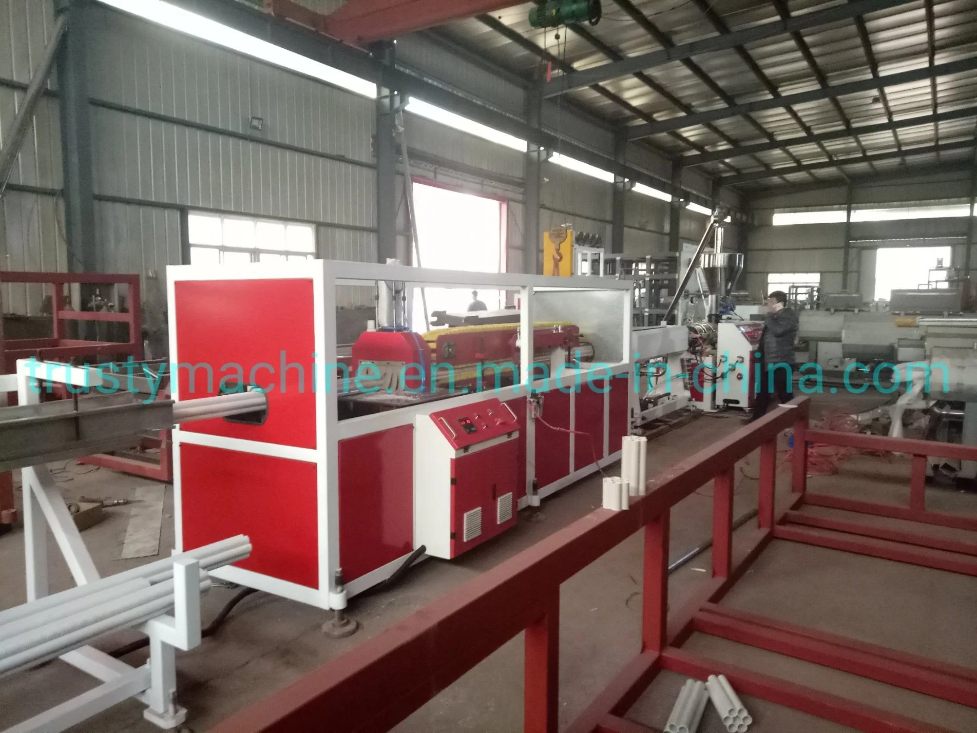 PE Communication Cable Pipe Extrusion Machinery