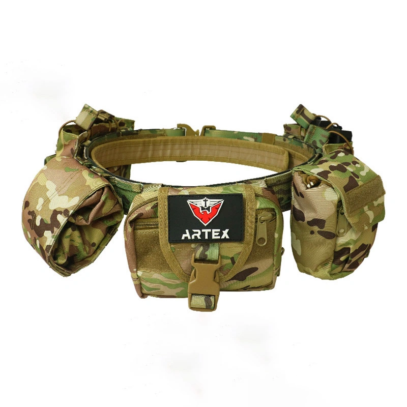 Factory Direct Supply Tactical Duty Waist Belt Molle Camo Gun Utility Battle Belt Padded Tactical Combat Belt