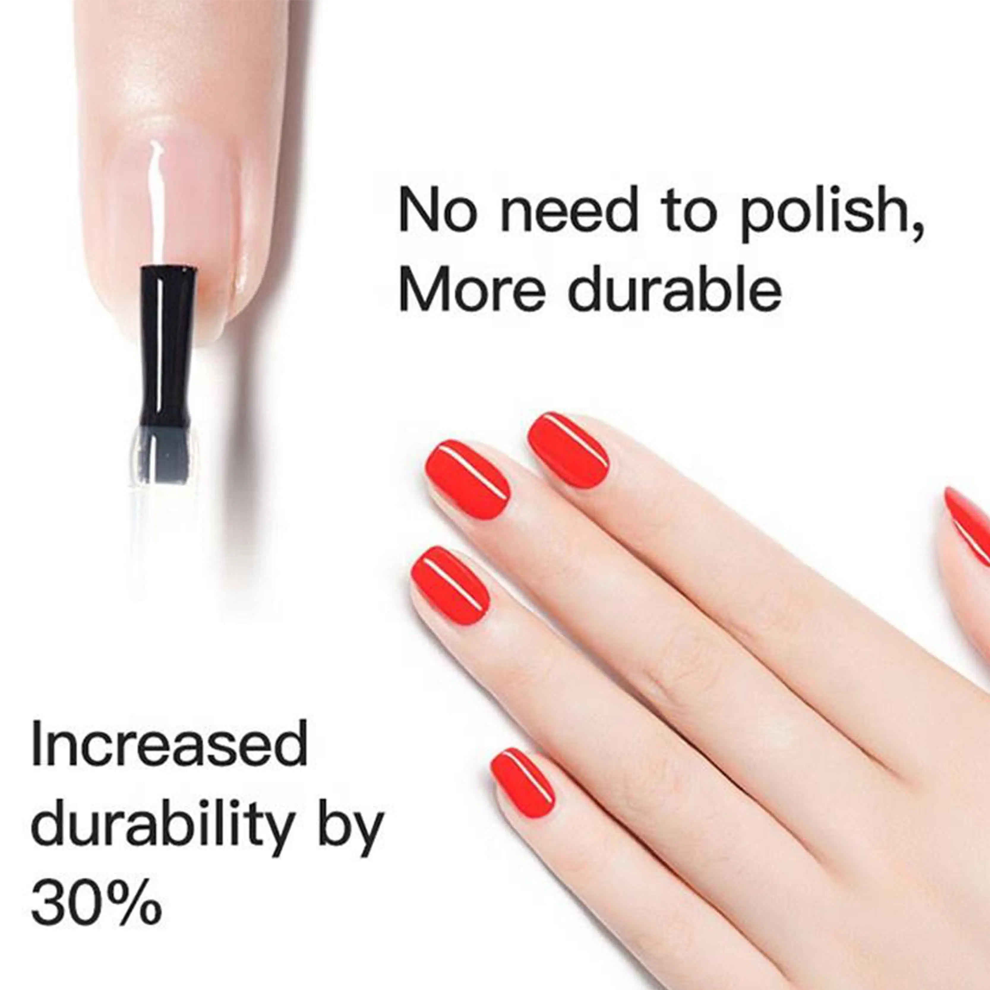 HS Professional OEM base Coat Bulk Nail Art Salon Soak OFF LED Nude base Coat Gel Polaco