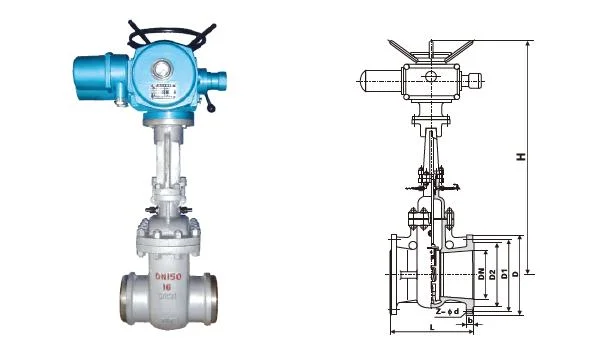 Wcb Pneumatic Actuator Gate Valve with Wide Application